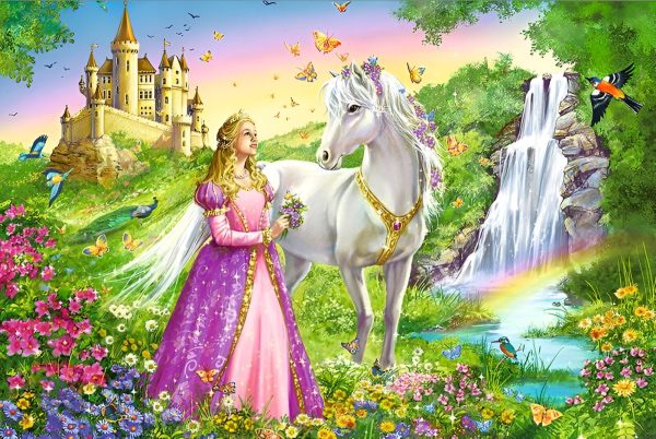 puzzle licorne princesse pour enfants