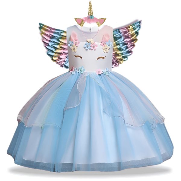 robe déguisement licorne fille anniversaire