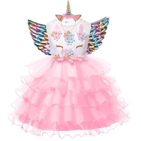 robe licorne pour fête d'anniversaire de fille