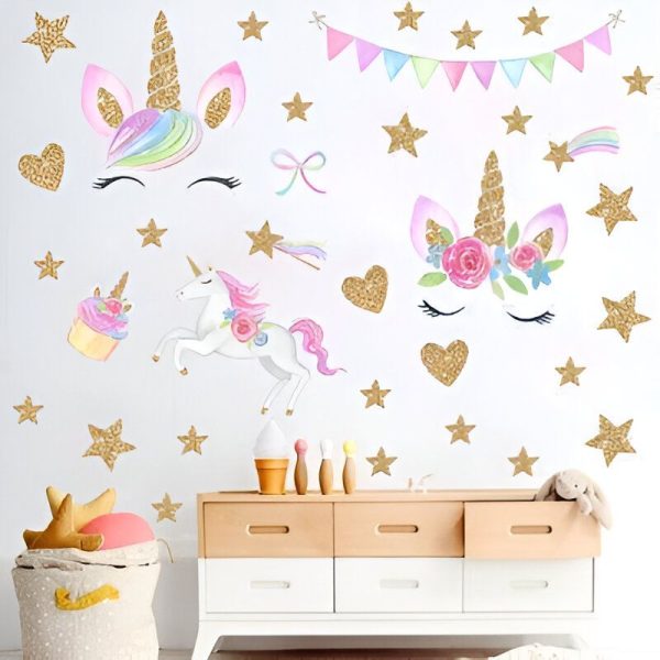 Sticker Licorne Anniversaire enchanté