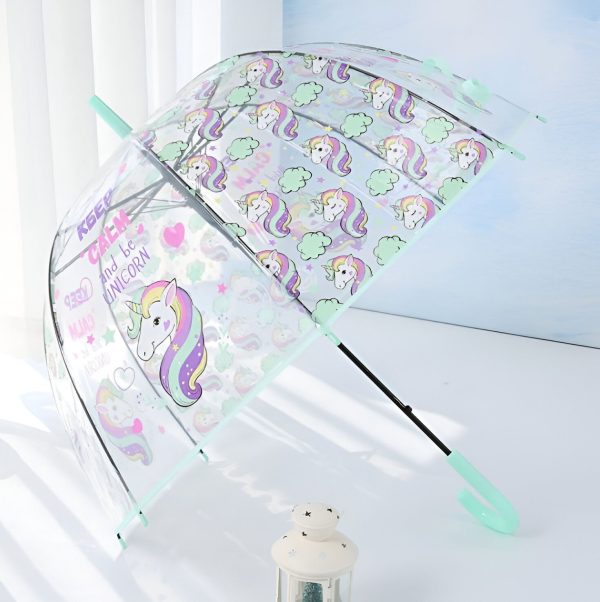 parapluie cloche Licorne couleurs pastel