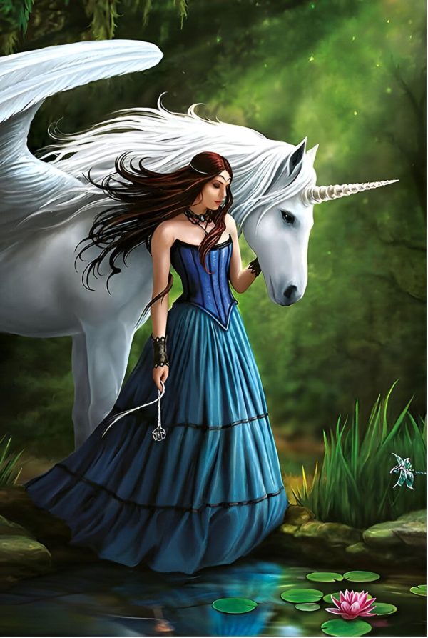 puzzle licorne pailleté de 1000 pièces